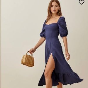 Reformation Belgium Linen Dress Danube Size 6